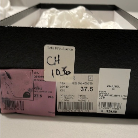 CHANEL Black & Gold high heel shoes size  37.5 - Picture 8 of 8